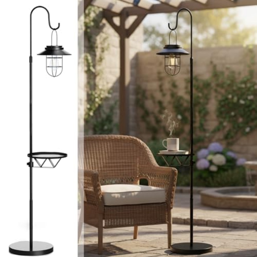 Solar Lamp - Lampu Lantai Tenaga Surya dengan Meja,