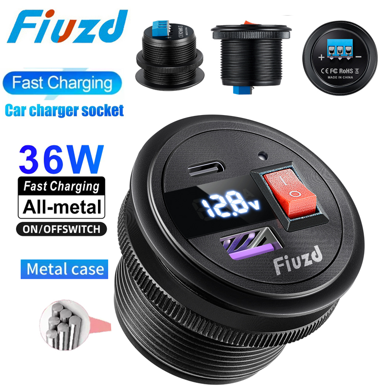 Energy Monitor Meter - 12V Otomotif Usb 24V Soket Usb