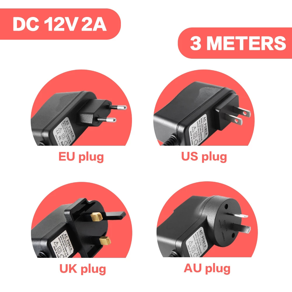 DC 12V 2A 3 Meter Panjang Adap - Energy Monitor Meter ulasan dan harga