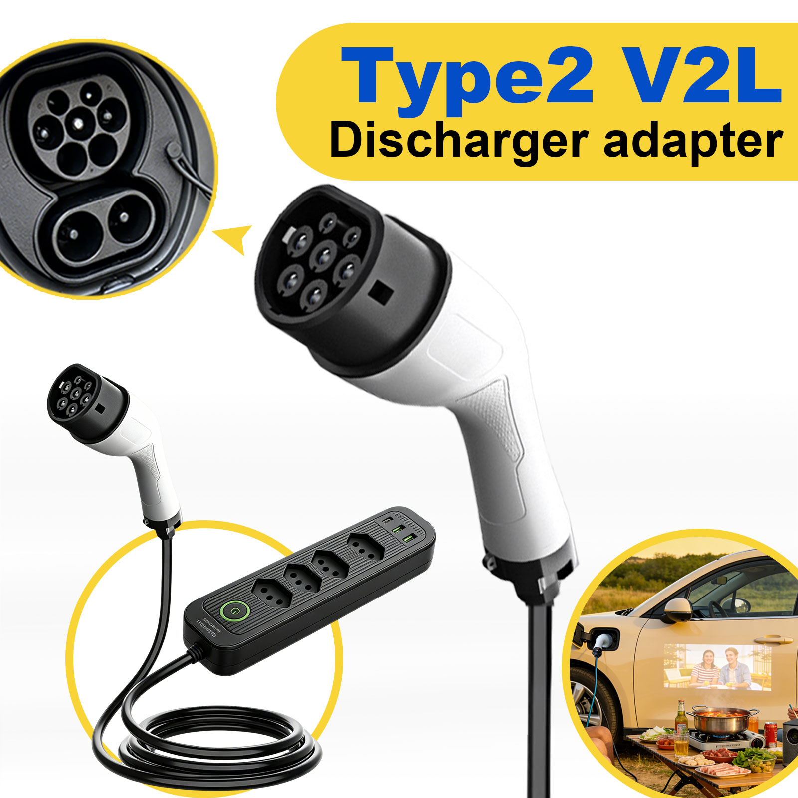 Adaptor Pengisian Daya Tipe 2  - Outdoor Power Station ulasan dan harga