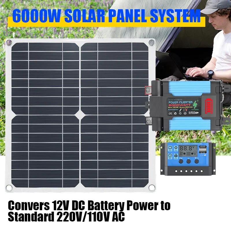 Kit tenaga surya 6000W dilengk - Solar Panel 200W ulasan dan harga