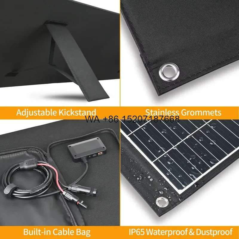 Wmwmnu 200W Panel Surya Lipat  - Solar Panel 200W ulasan dan harga