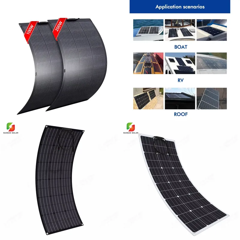Panel Surya Fleksibel Perovski - Solar Panel 200W ulasan dan harga